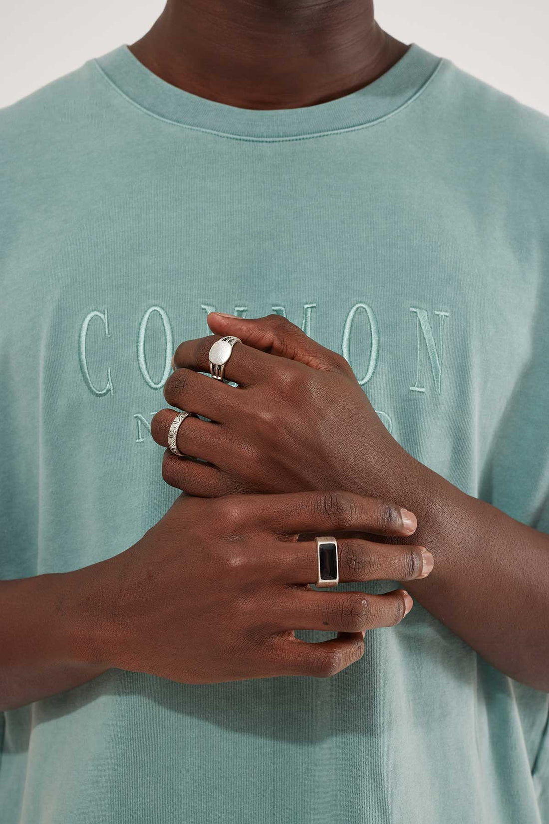 Common Need Signet Ring Pack Brushed Silver