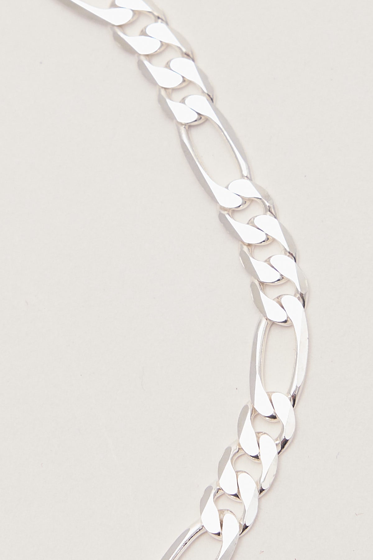 Neovision Vast Sterling Silver Figaro Bracelet Sterling Silver