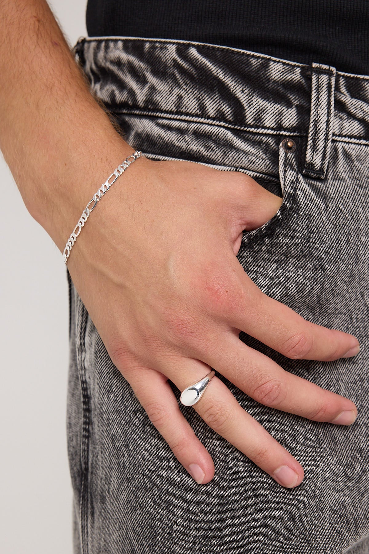 Neovision Vast Sterling Silver Figaro Bracelet Sterling Silver